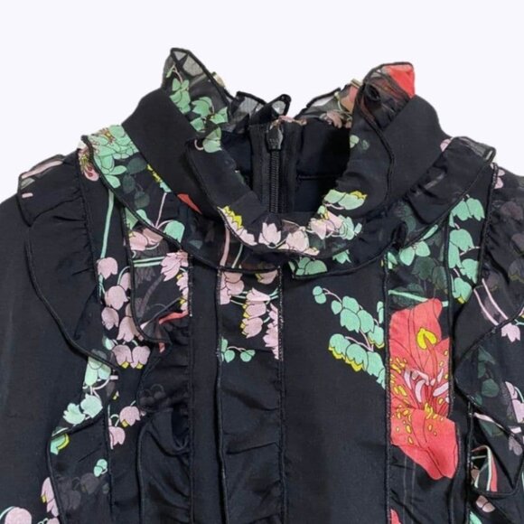 GiAMBA floral silk blouse - Picture 2 of 10